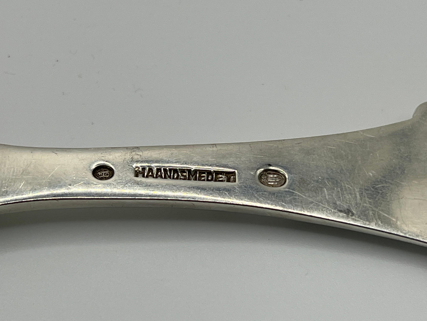 Frisman Vintage A Large Serving Spoon by Carl M. Cohr Hammered Sterling Silver