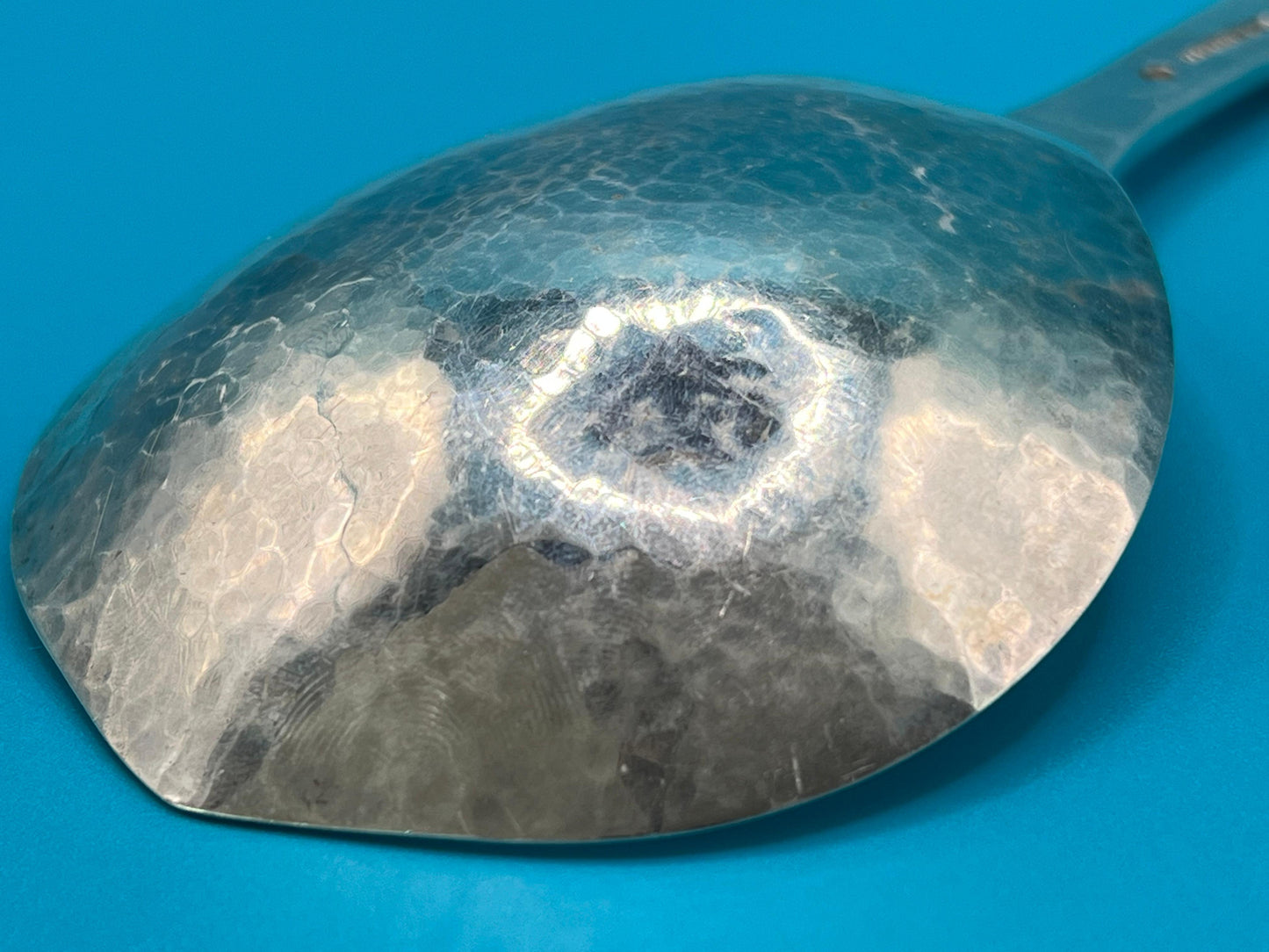 Frisman Vintage A Large Serving Spoon by Carl M. Cohr Hammered Sterling Silver