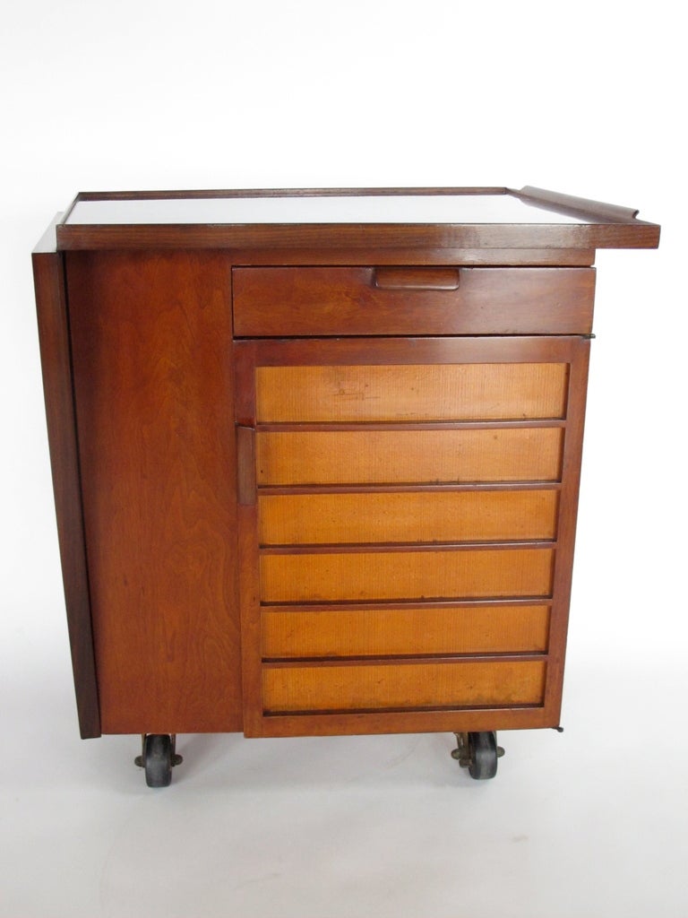 Frisman Vintage Edward Wormley Dunbar Party Server Bar