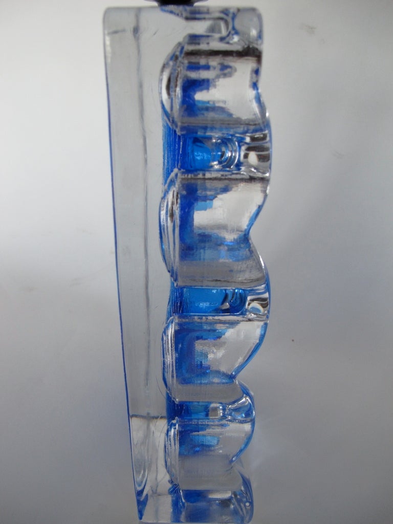 Frisman Vintage Unusual Glass Lamp by Daum