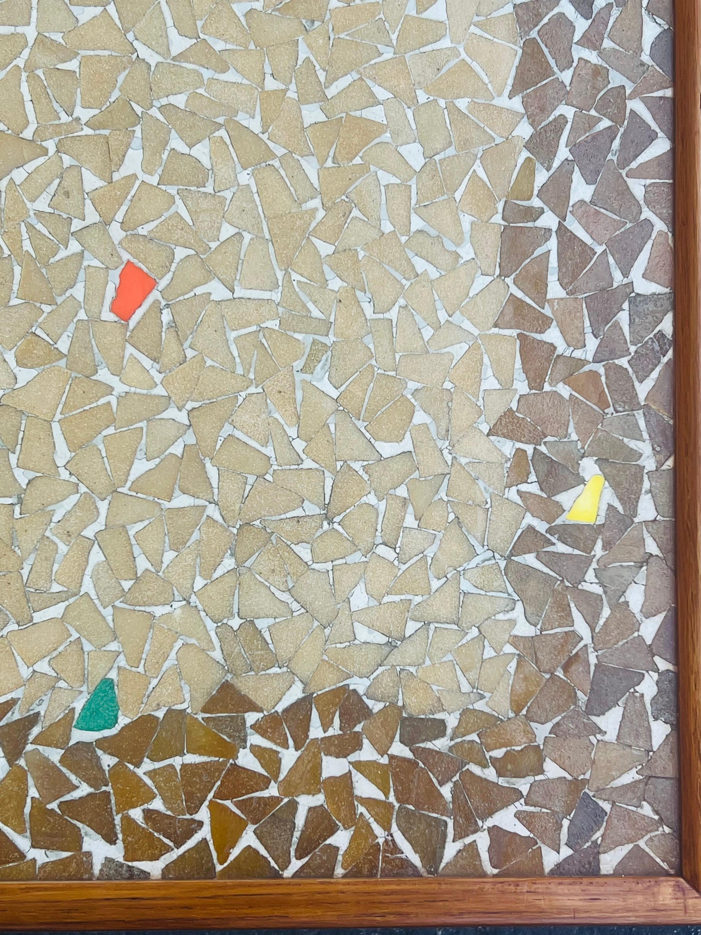 Frisman Vintage Unusual Coffee Table Ca' 1950's With A Mosaic Tile Top