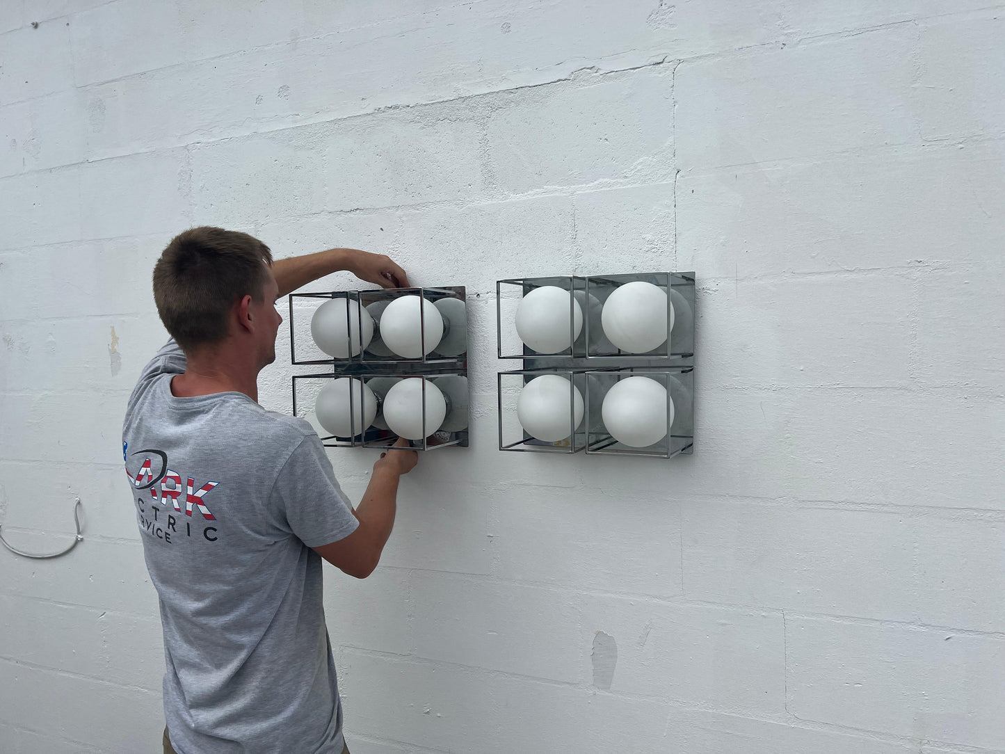 Frisman Vintage Space Age Wall Or Ceiling Lights Chrome And Glass
