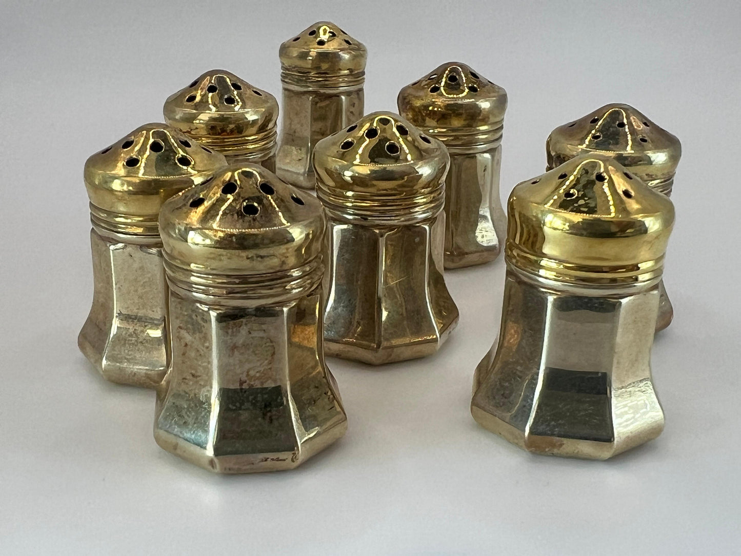 Frisman Vintage Cartier Salt & Pepper Shakers Sterling Silver Original Box ca' 1960's
