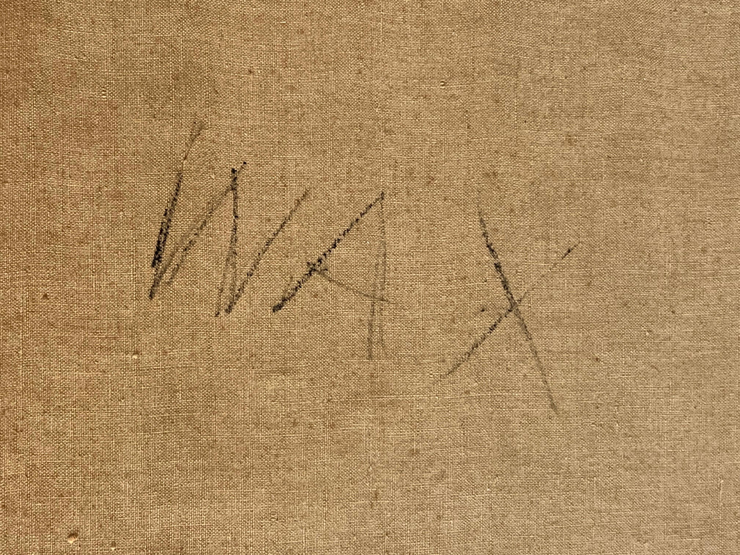 Frisman Vintage An Abstract Expressionist Painting By Leonard Maurer, 1958