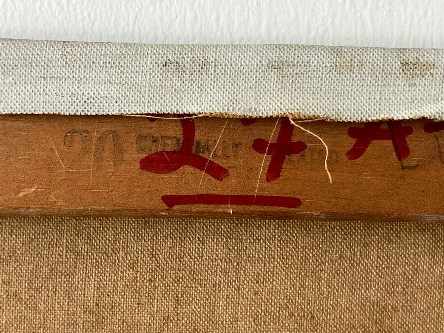 Frisman Vintage An Abstract Expressionist Painting By Leonard Maurer, 1958