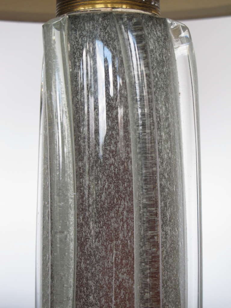 Frisman Vintage Elegant Glass Table Lamp by Seguso