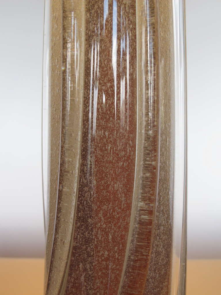 Frisman Vintage Elegant Glass Table Lamp by Seguso
