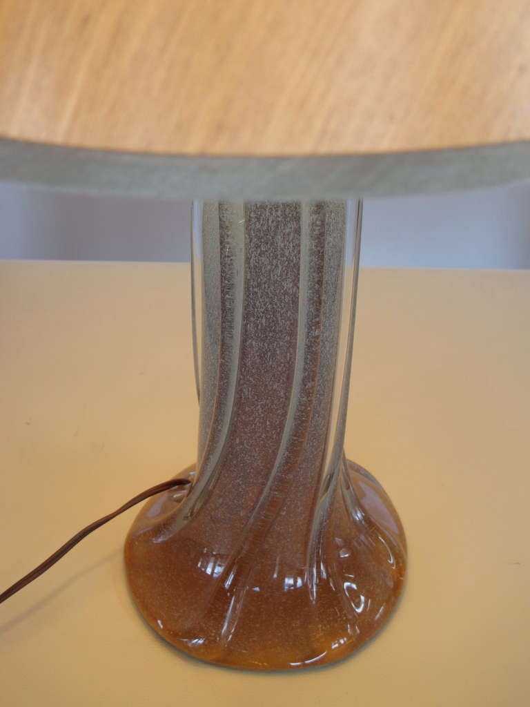 Frisman Vintage Elegant Glass Table Lamp by Seguso