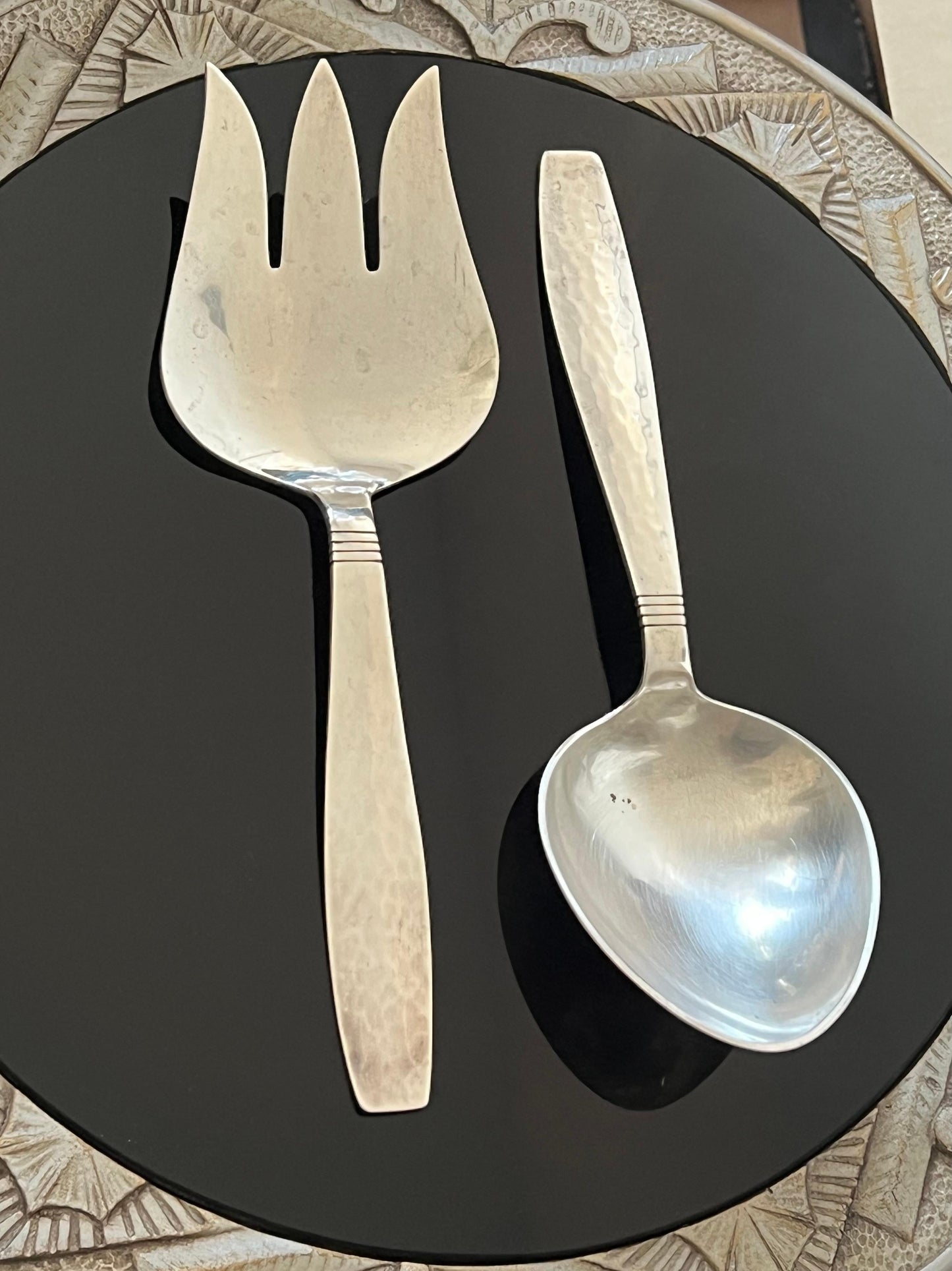 Frisman Vintage Allan Adler Sterling Silver Flatware Pieces ca' 1960's