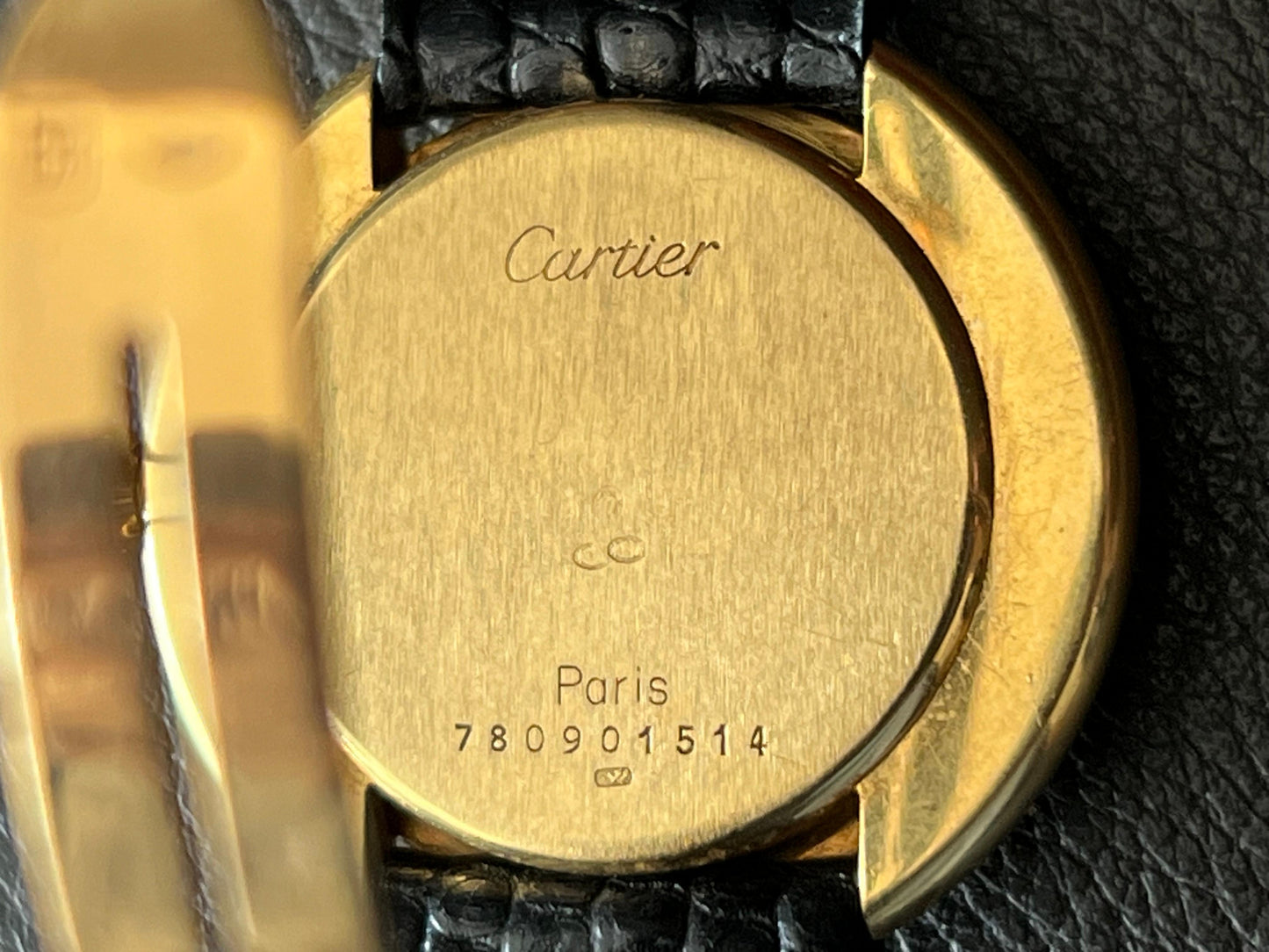 Frisman Vintage Cartier Paris Vendome Large Automatic Original Deployant Buckle Ca' 1970's