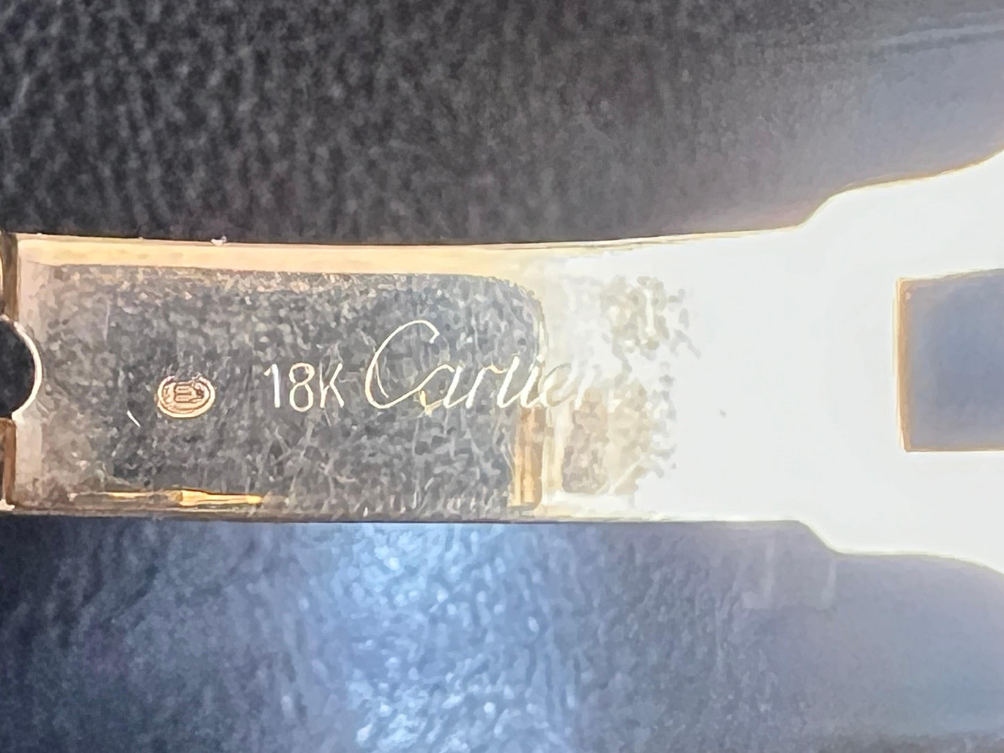Frisman Vintage Cartier Paris Vendome Large Automatic Original Deployant Buckle Ca' 1970's