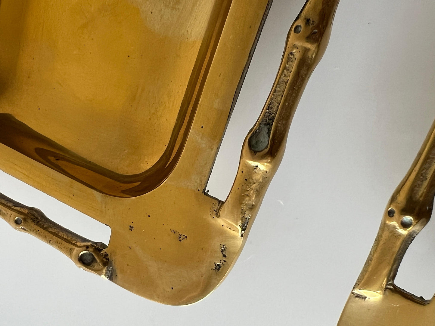 Frisman Vintage A Pair Of Unusual Brass Ashtrays Or Bonbonnieres ca' 1970's