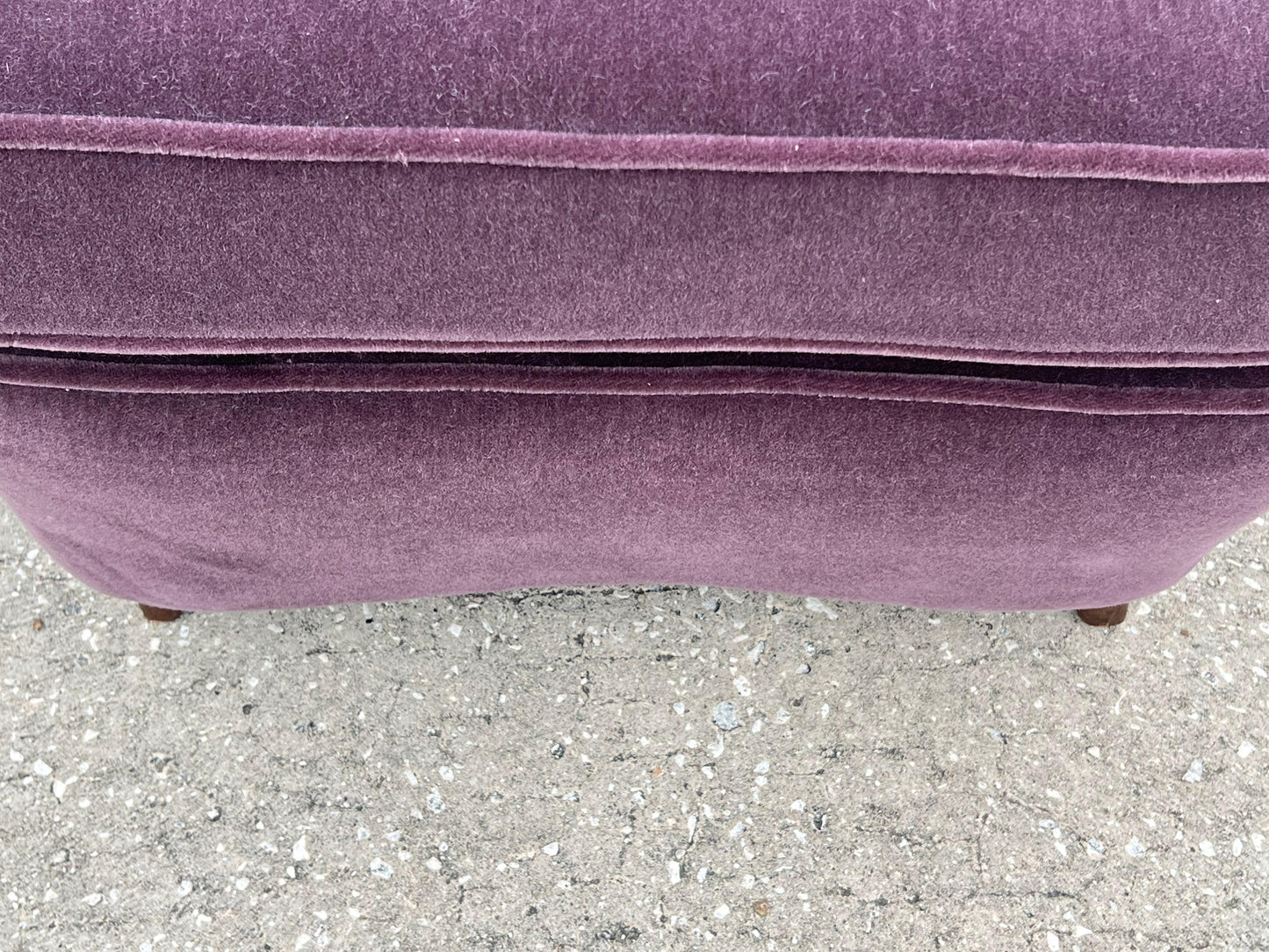 Frisman Vintage Unusual Italian Wingback Chair ca' 1940's Mohair