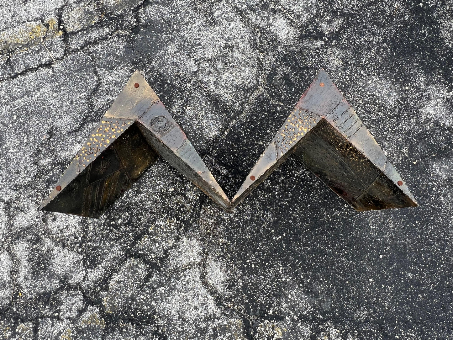 Frisman Vintage Paul Evans Coffee Table Brutalist Zig Zag ca' 1960's
