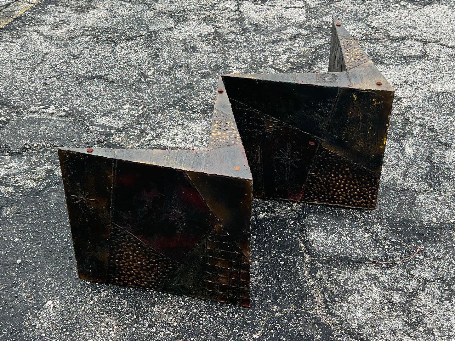 Frisman Vintage Paul Evans Coffee Table Brutalist Zig Zag ca' 1960's
