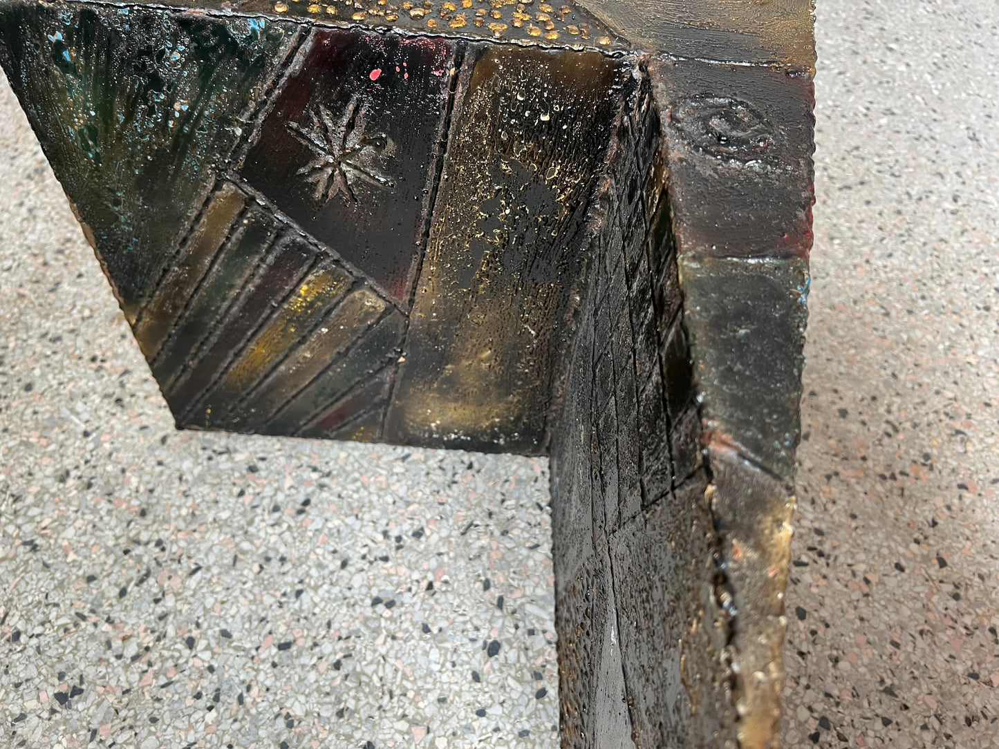 Frisman Vintage Paul Evans Coffee Table Brutalist Zig Zag ca' 1960's