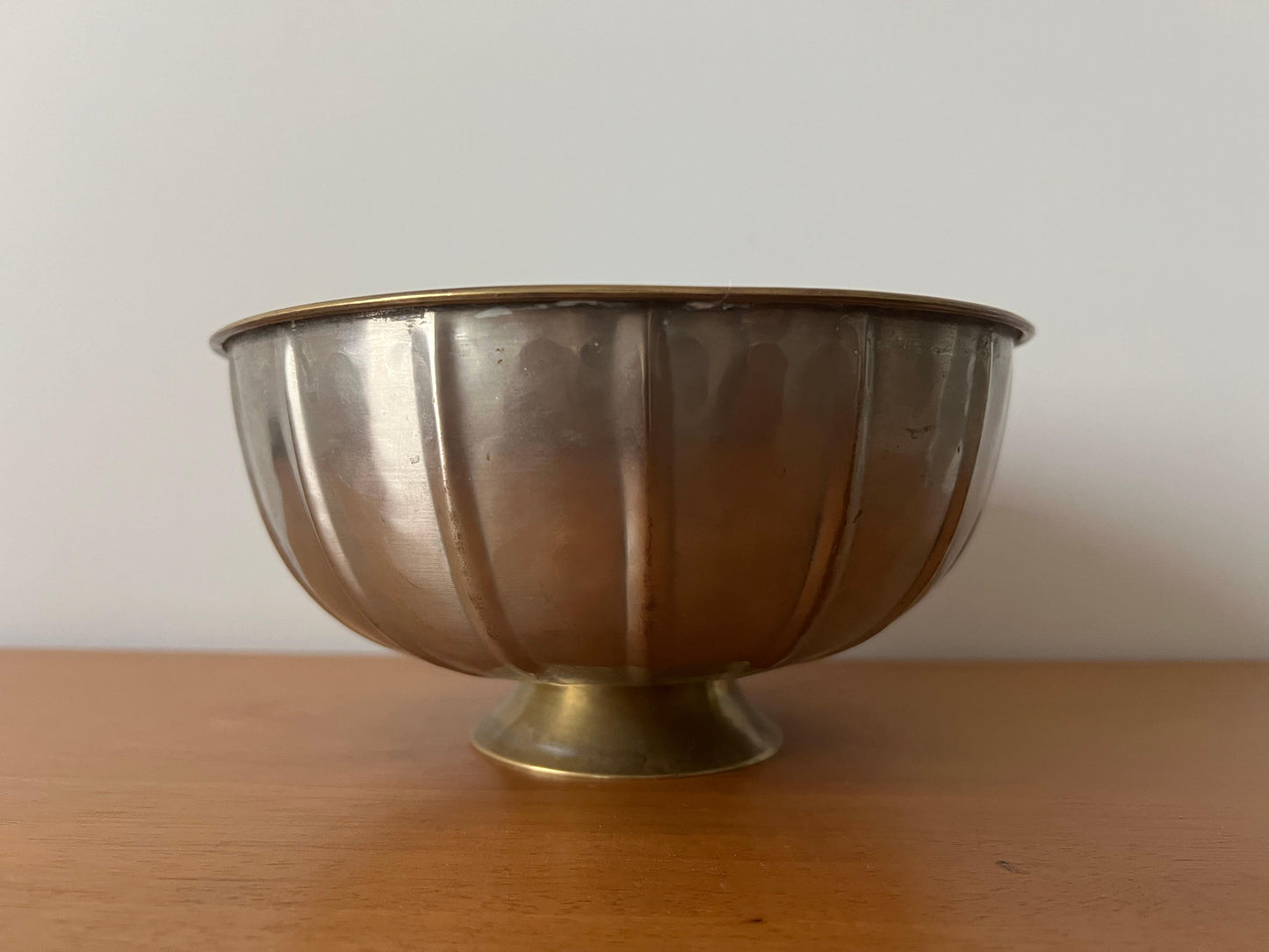 Frisman Vintage Art Deco Style Brass Hammered Bowl Argentina ca' 1930's