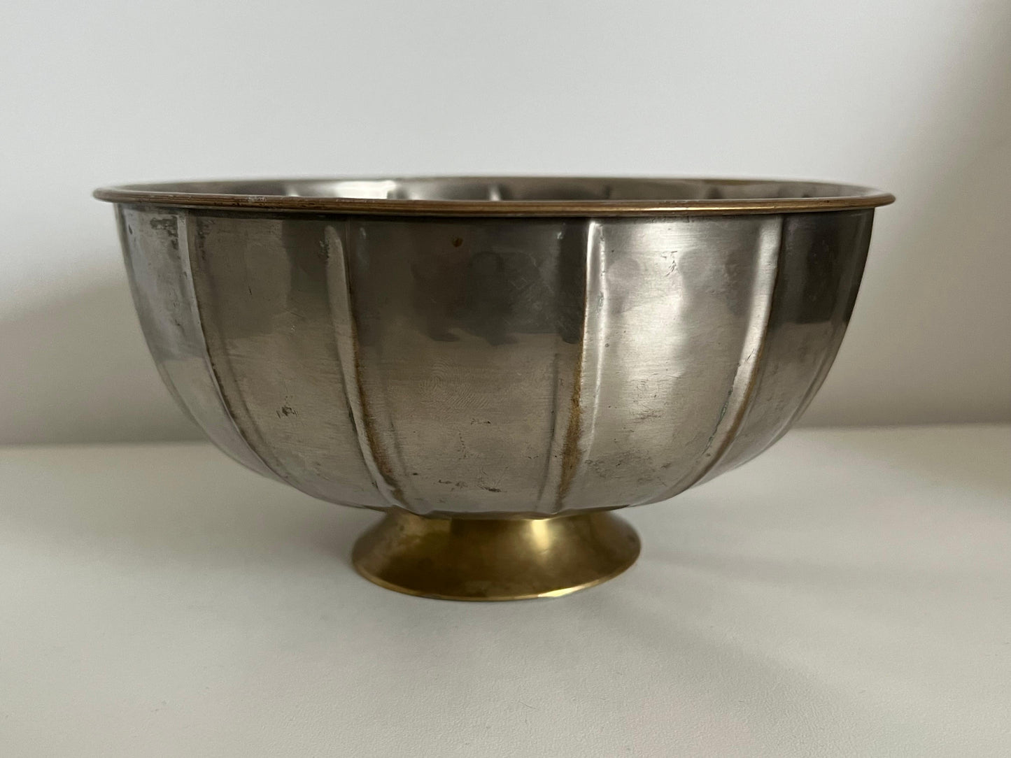 Frisman Vintage Art Deco Style Brass Hammered Bowl Argentina ca' 1930's