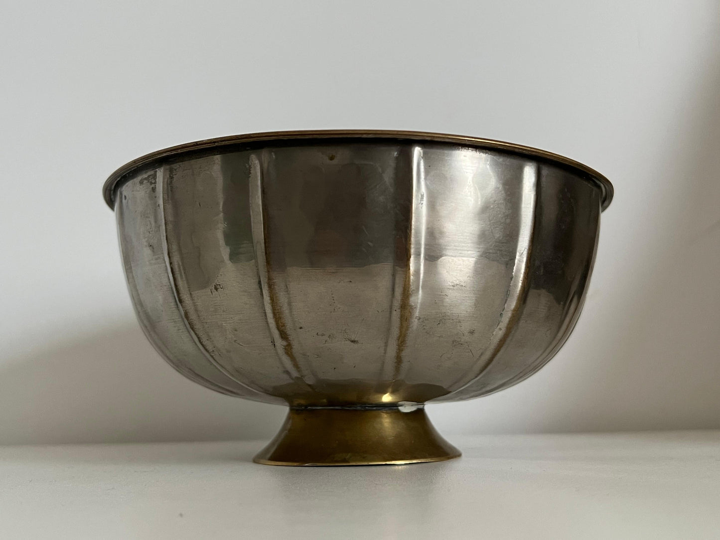 Frisman Vintage Art Deco Style Brass Hammered Bowl Argentina ca' 1930's