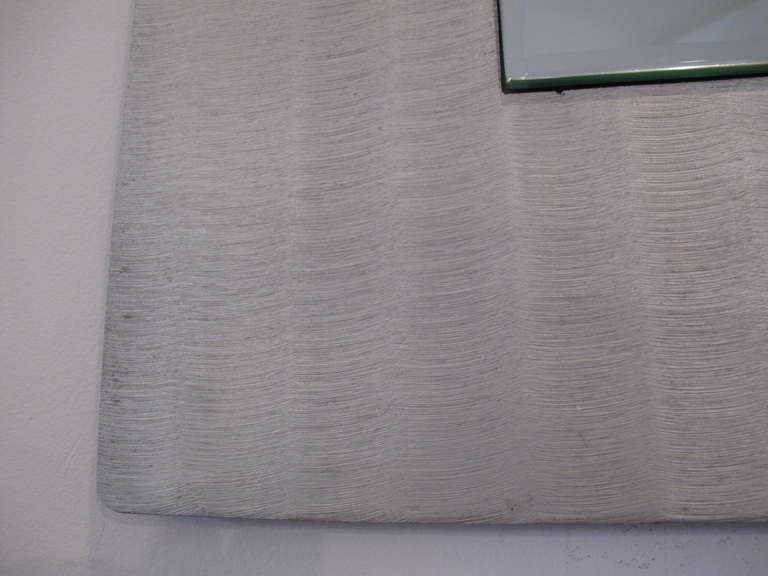Frisman Vintage An Etched Aluminum Mirror by Lorenzo Burchiellaro