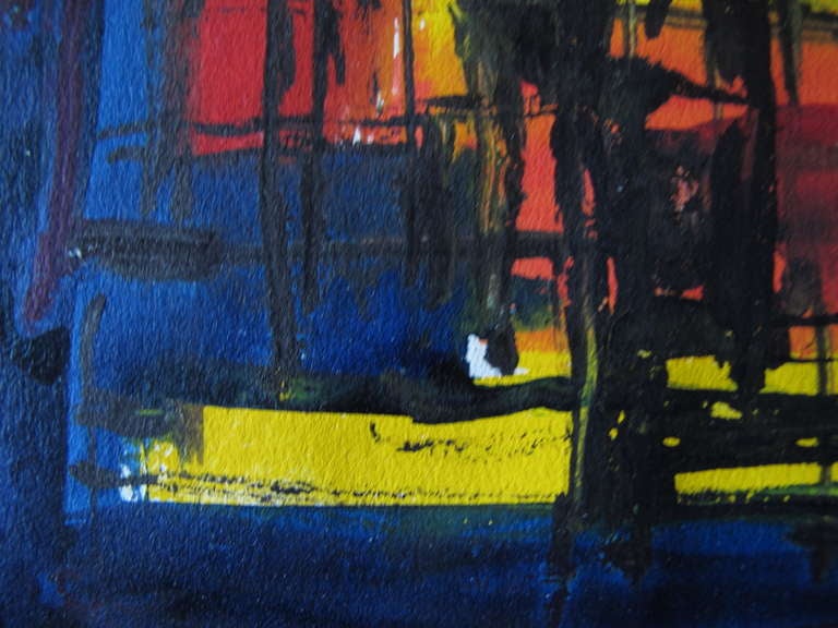 Frisman Vintage Gouache On Paper By Robert Freiman, 1957