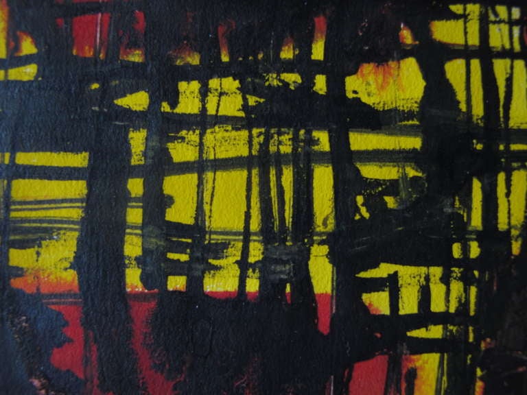 Frisman Vintage Gouache On Paper By Robert Freiman, 1957