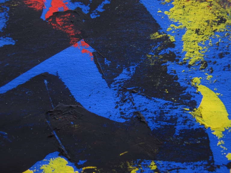 Frisman Vintage An Abstract Gouache by Robert Freiman, 1955