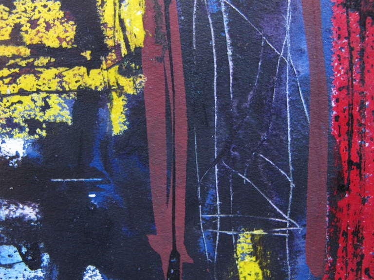 Frisman Vintage A Gouache on Paper by Robert Freiman, 1960