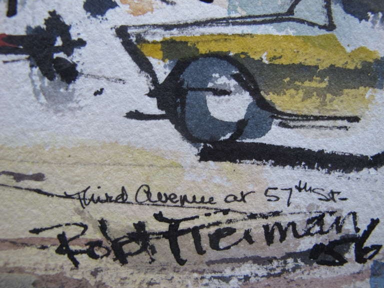 Frisman Vintage Robert Freiman, 1956, "Third Avenue at 57th Street"
