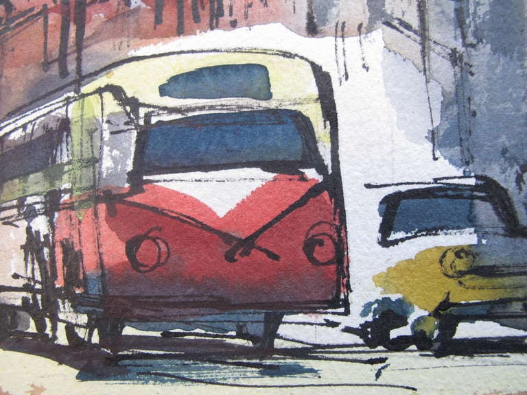 Frisman Vintage Robert Freiman, 1956, "Third Avenue at 57th Street"