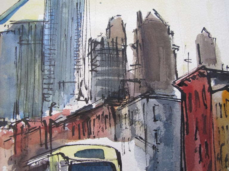 Frisman Vintage Robert Freiman, 1956, "Third Avenue at 57th Street"