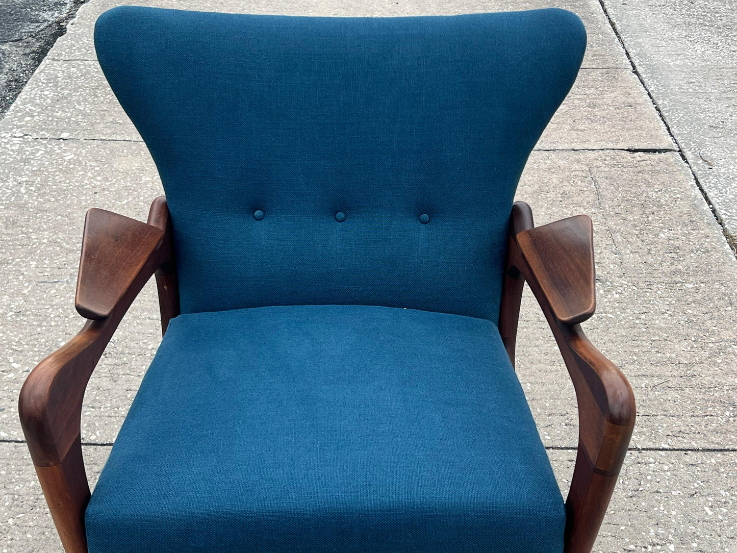 Frisman Vintage A Pair of Classic Adrian Pearsall Armchairs With Angled Arms Ca' 1960's