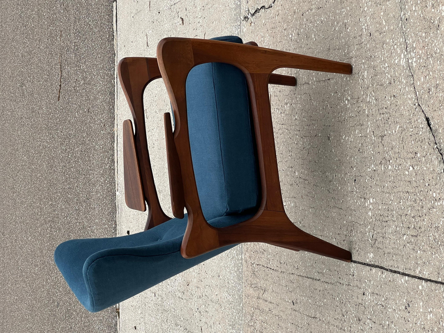 Frisman Vintage A Pair of Classic Adrian Pearsall Armchairs With Angled Arms Ca' 1960's