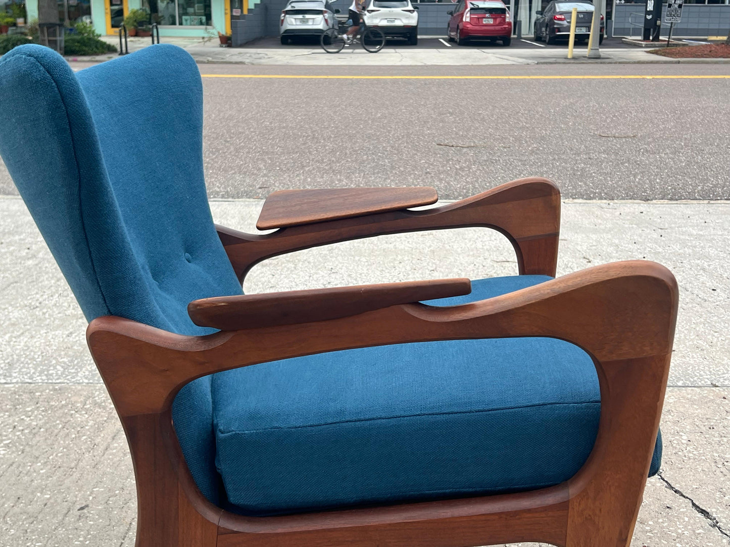 Frisman Vintage A Pair of Classic Adrian Pearsall Armchairs With Angled Arms Ca' 1960's