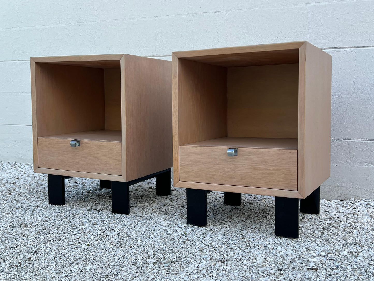 Frisman Vintage A Classic Pair of George Nelson Night Stands Herman Miller Basic Series 1950's