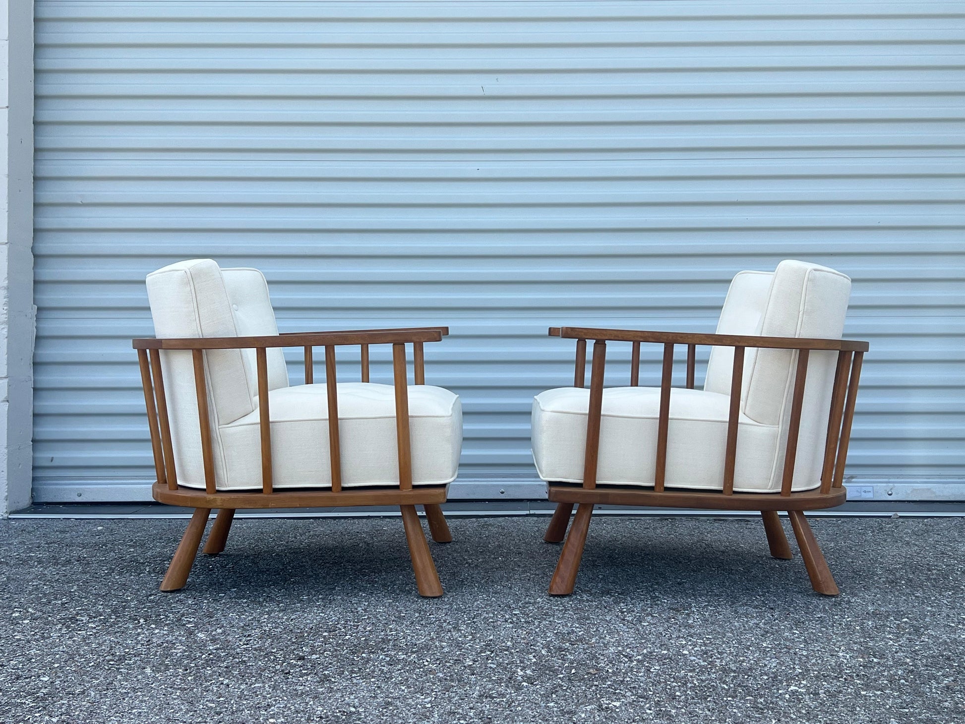 Frisman Vintage Unusual T.H.Robsjohn-Gibbings Armchairs Widdicomb ca' 1950's