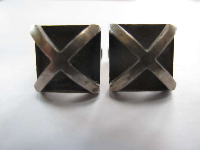 Frisman Vintage Allan Adler Sterling Cufflinks