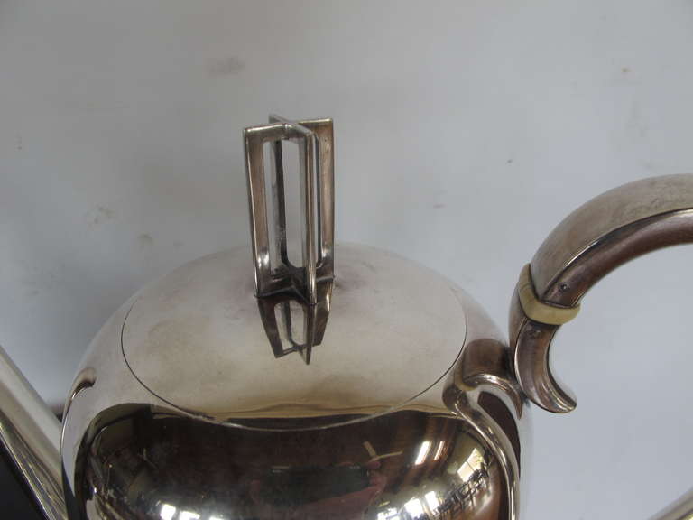 Frisman Vintage Allan Adler Greek Key Sterling Tea Set