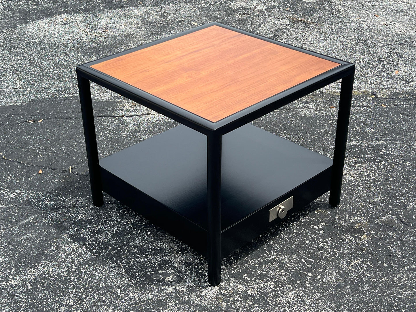 Frisman Vintage Large End Table By Michael Taylor For Baker Ca' 1950's