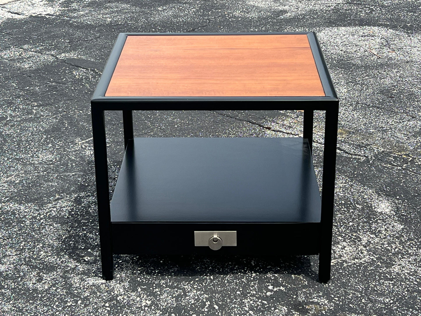 Frisman Vintage Large End Table By Michael Taylor For Baker Ca' 1950's