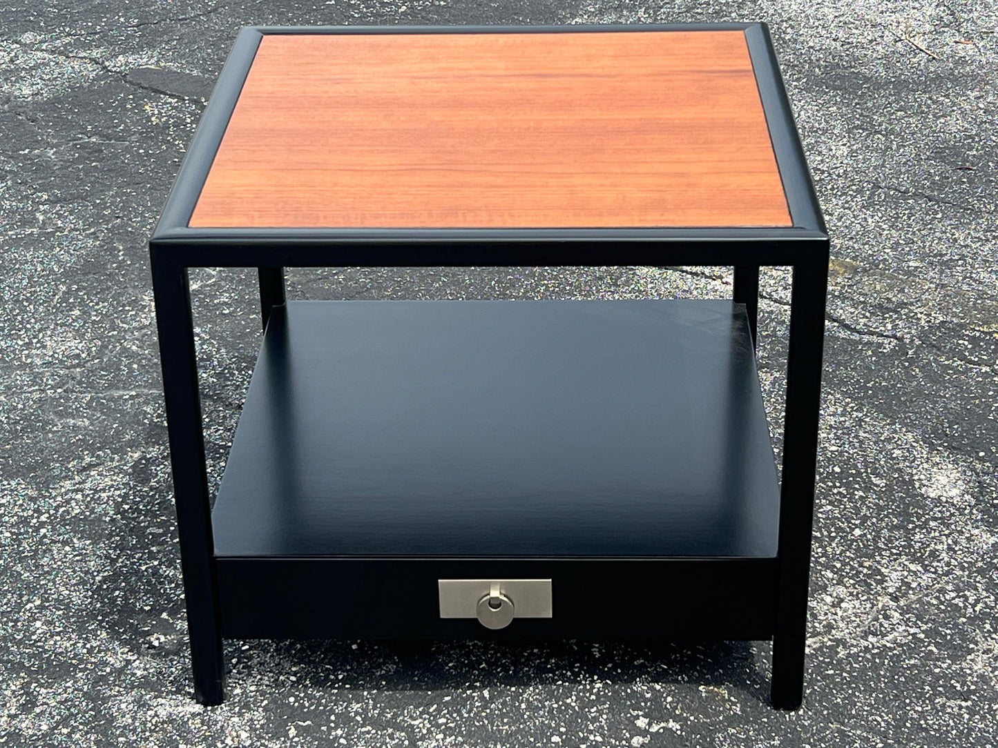 Frisman Vintage Large End Table By Michael Taylor For Baker Ca' 1950's