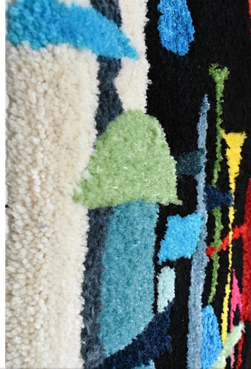 Frisman Vintage Handmade Mid Century Modern Evelyn Ackerman Style Textile Art Wall Hanging