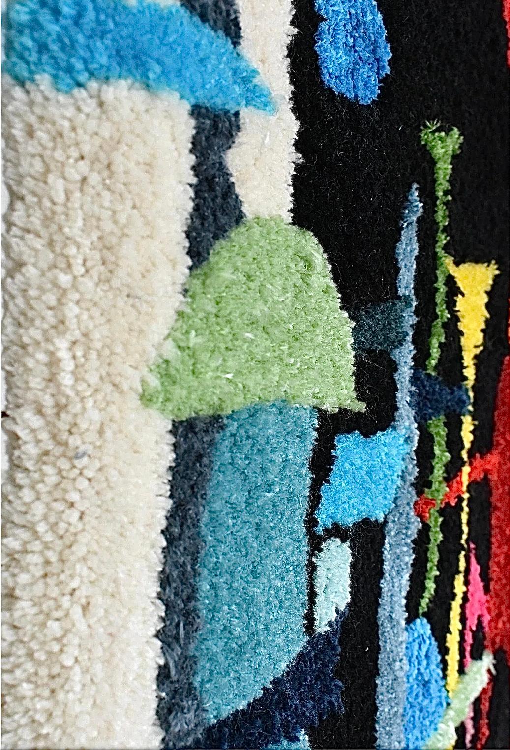 Frisman Vintage Handmade Mid Century Modern Evelyn Ackerman Style Textile Art Wall Hanging