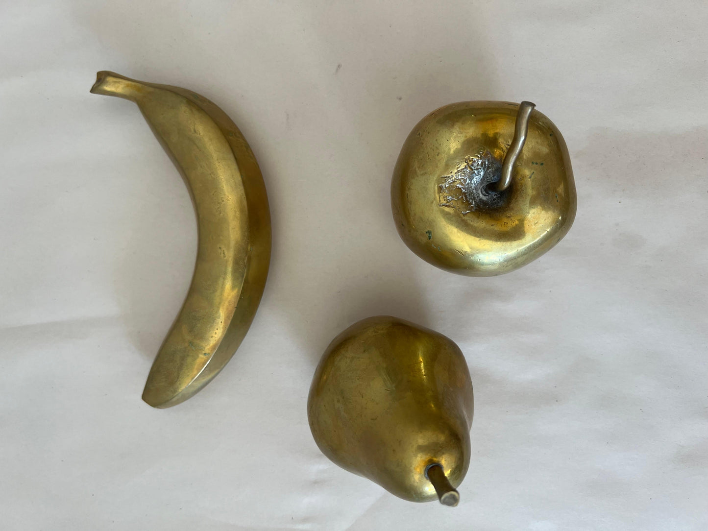 Frisman Vintage Monique Gerber Bronze Fruit Sculptures France ca' 1970's