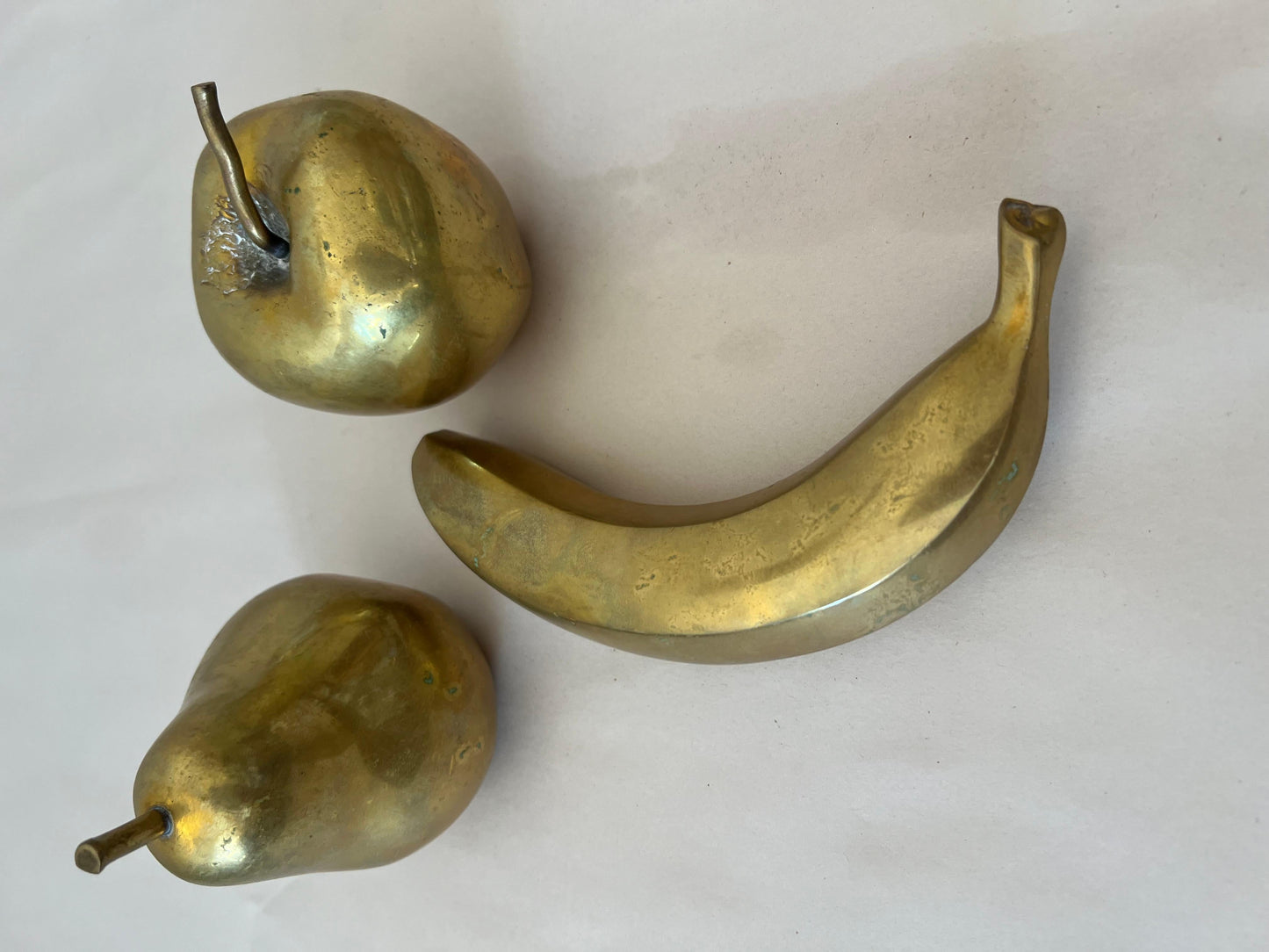 Frisman Vintage Monique Gerber Bronze Fruit Sculptures France ca' 1970's