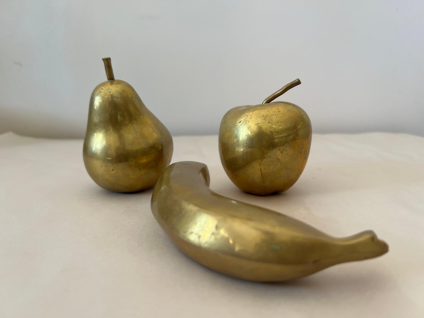 Frisman Vintage Monique Gerber Bronze Fruit Sculptures France ca' 1970's