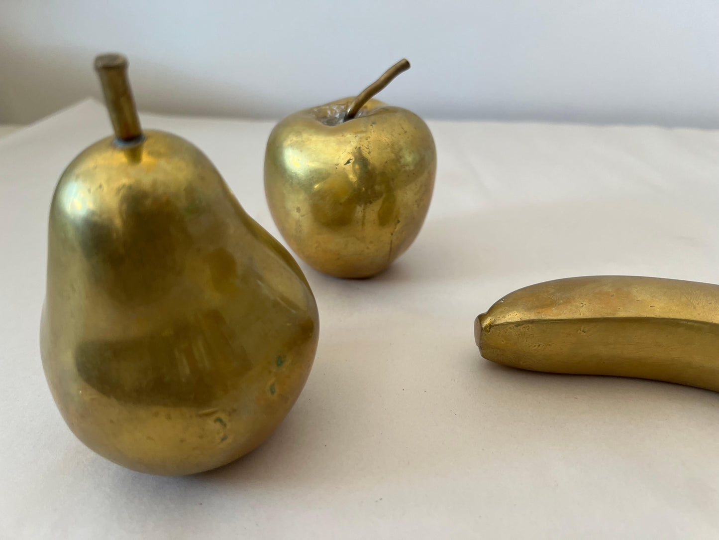 Frisman Vintage Monique Gerber Bronze Fruit Sculptures France ca' 1970's