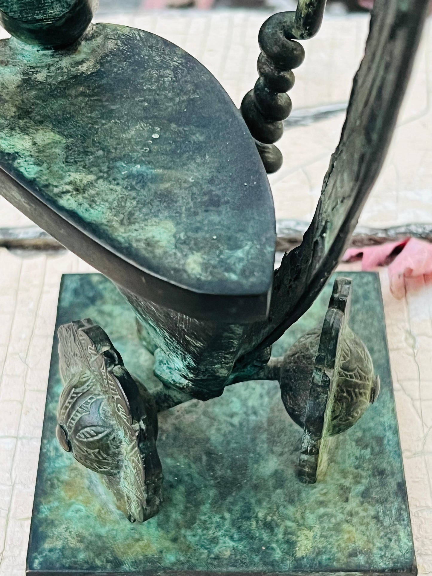 Frisman Vintage Bronze Sculpture by Rodger Mack, circa 1970s