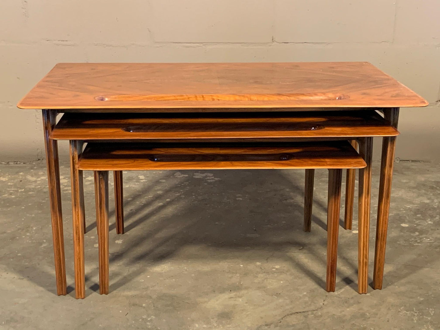 Frisman Vintage Ico Parisi Nesting Tables, Italy, circa 1950s