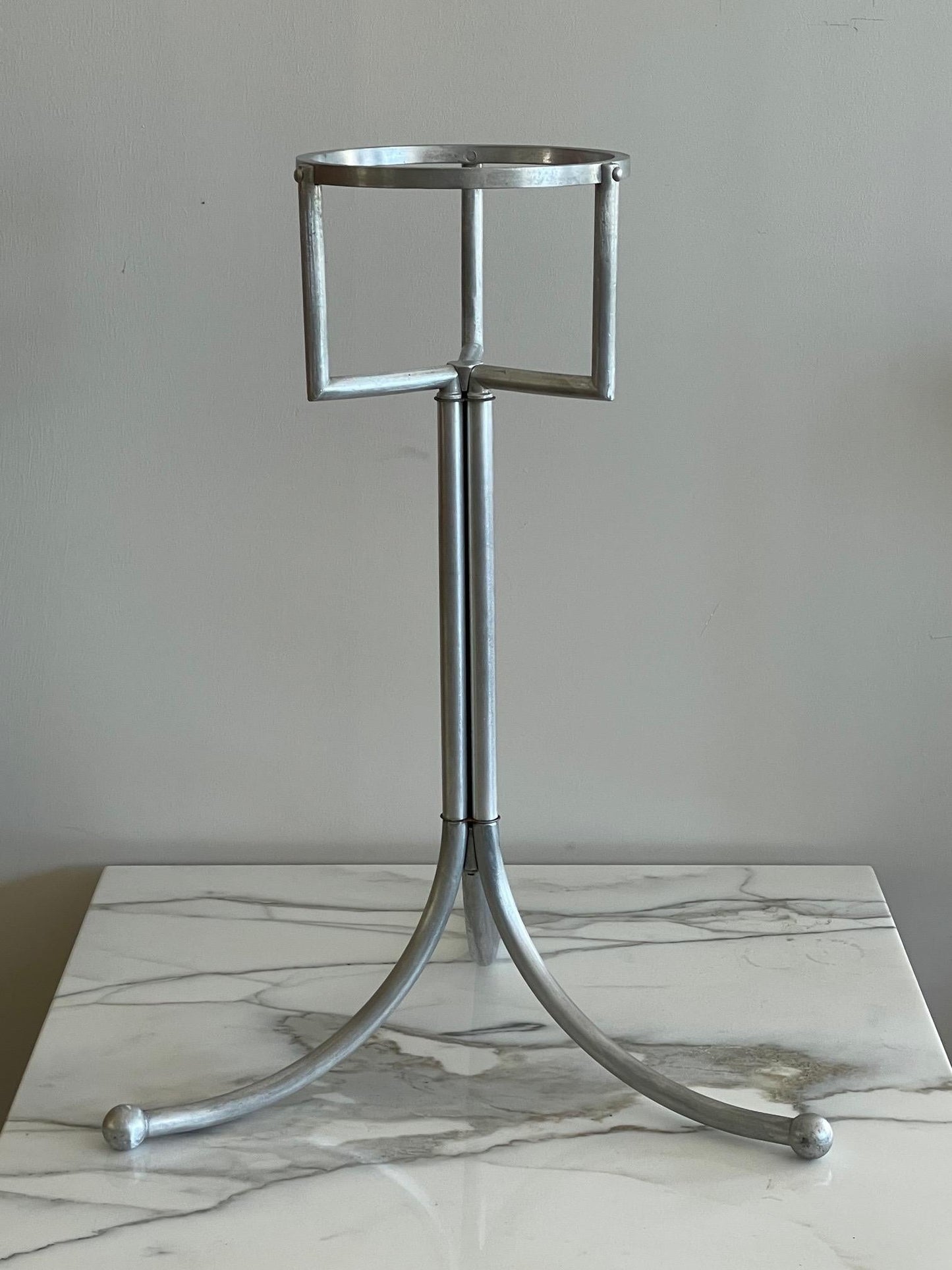 Frisman Vintage Machine Age Aluminum Ice Bucket Stand